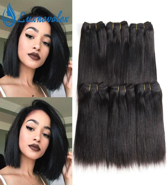 straight brazilian hair 6 bundles body wave deep wave kinky curly short human hair weave bundles human hair extensions 8 inch 50g5285579, Black
straight brazilian hair 6 bundles body wave deep wave kinky curly short human hair weave bundles human hair extensions 8 inch 50g5285579, Black