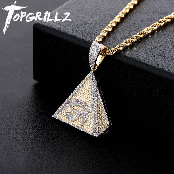 necklaces rillz hip hop gold color plated egyptian pyramid eye of horus pendant necklace iced out micro paved zircon charm jewelry, Silver
necklaces rillz hip hop gold color plated egyptian pyramid eye of horus pendant necklace iced out micro paved zircon charm jewelry, Silver