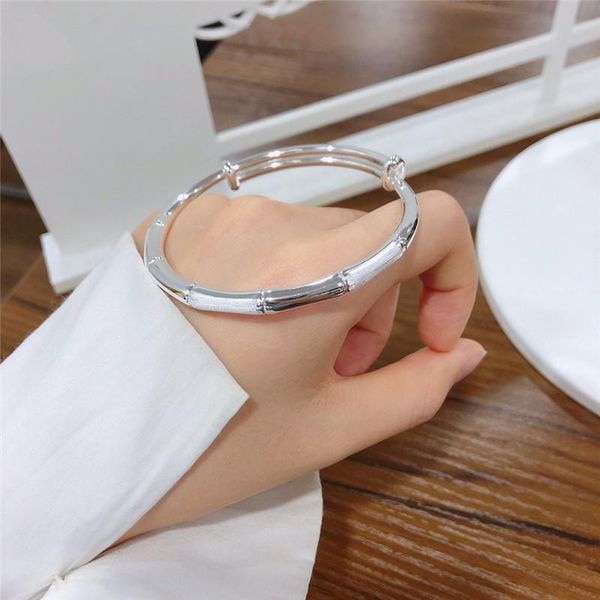 bangle s999 sterling silver jewelry one light one sand pushpull bamboo bangle women's ethnic style roundness welding jewelry gift, Black
bangle s999 sterling silver jewelry one light one sand pushpull bamboo bangle women's ethnic style roundness welding jewelry gift, Black