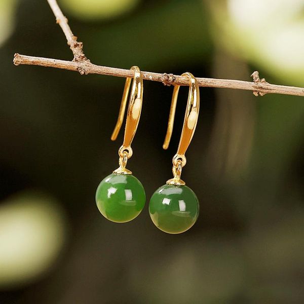 stud earrings for women 925 sterling silver jade jewelry gilded jasper retro round bead ear hooks wedding gem dold small ear studs, Golden;silver
stud earrings for women 925 sterling silver jade jewelry gilded jasper retro round bead ear hooks wedding gem dold small ear studs, Golden;silver