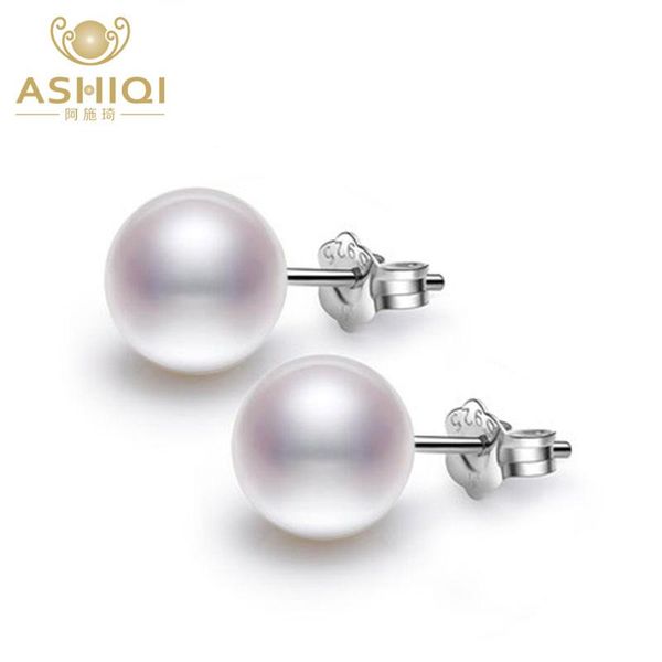 stud ashiqi 100% perfect round natural freshwater pearl earrings real 925 sterling silver stud earring jewelry, Golden;silver 
stud ashiqi 100% perfect round natural freshwater pearl earrings real 925 sterling silver stud earring jewelry, Golden;silver