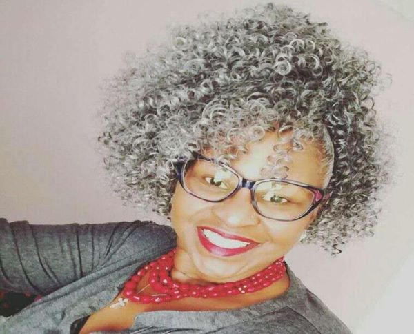 new arrival grey hair kinky culry ponytail hair extension real brazilian remy hair gray ponytail afro puff clip in drawstring pony5585810, Black 
new arrival grey hair kinky culry ponytail hair extension real brazilian remy hair gray ponytail afro puff clip in drawstring pony5585810, Black