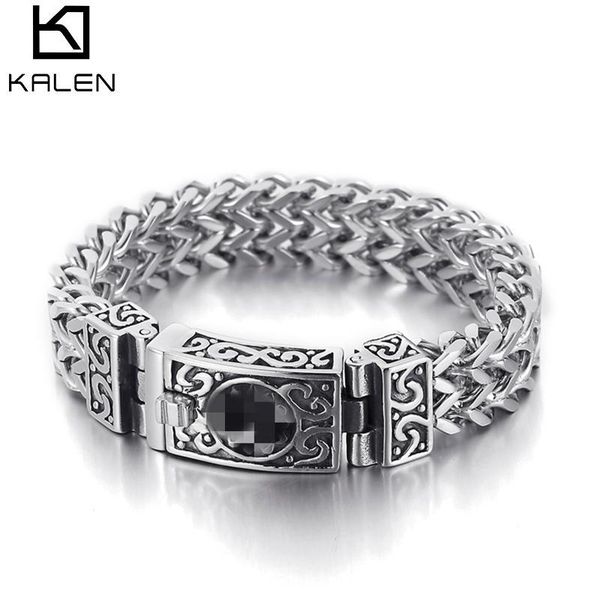 bangle 11mm vintage button bracelet men's punk rock mesh linking chain bracelet male stainless steel keel bracelet jewelry gift, Black
bangle 11mm vintage button bracelet men's punk rock mesh linking chain bracelet male stainless steel keel bracelet jewelry gift, Black
