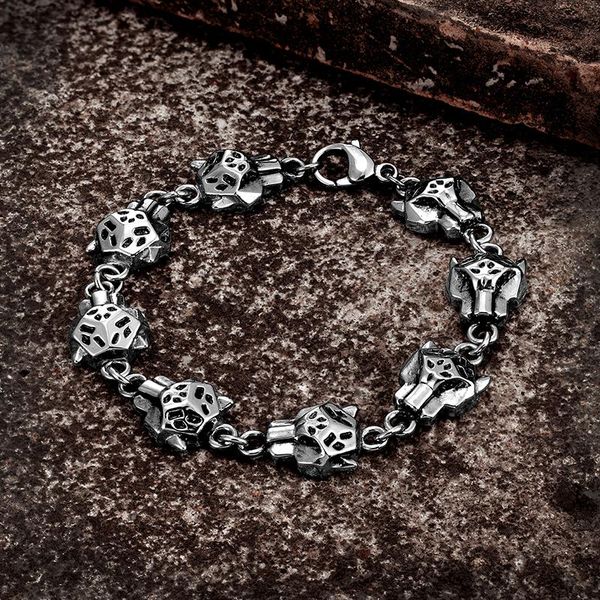 bangle male punk tiger head men bracelets stainless steel animal head link chain bracelets for men vintage gothic fashion hand jewelry, Black
bangle male punk tiger head men bracelets stainless steel animal head link chain bracelets for men vintage gothic fashion hand jewelry, Black