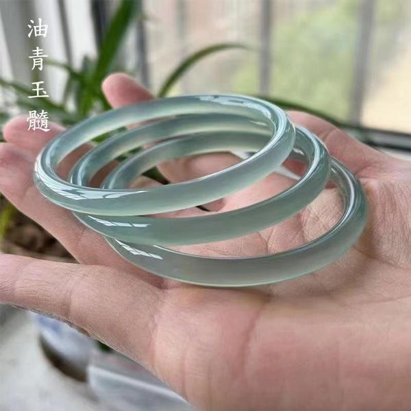bangle pure natural chalcedony agate bangle ice species blue water round bar exquisite elegant jade bracelet handring fine jewelry, Black
bangle pure natural chalcedony agate bangle ice species blue water round bar exquisite elegant jade bracelet handring fine jewelry, Black