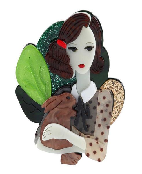 new fashion creative fairy girl holding rabbit acrylic brooches for women kids cartoon cute badge brooch pins party jewelry gift h9439593, Gray
new fashion creative fairy girl holding rabbit acrylic brooches for women kids cartoon cute badge brooch pins party jewelry gift h9439593, Gray