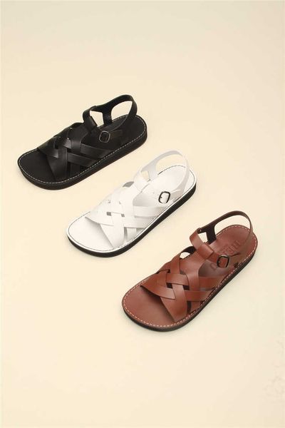 high end niche hereu genuine leather bag sandals for women's 22nd summer new one line buckle roman shoes, Black
high end niche hereu genuine leather bag sandals for women's 22nd summer new one line buckle roman shoes, Black