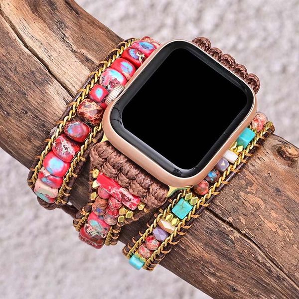 bangle gorgeous natural red stone apple watch band vegan 3 layers smart watch strap hight end wrap bracelet wholesale dropshipping, Black
bangle gorgeous natural red stone apple watch band vegan 3 layers smart watch strap hight end wrap bracelet wholesale dropshipping, Black