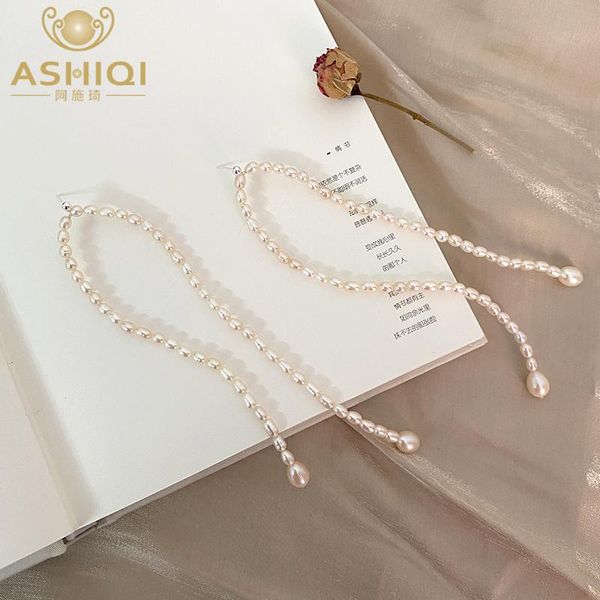 knot ashiqi natural freshwater pearl long drop earrings 925 sterling silver fashion tassels jewelry for women personality gifts
knot ashiqi natural freshwater pearl long drop earrings 925 sterling silver fashion tassels jewelry for women personality gifts