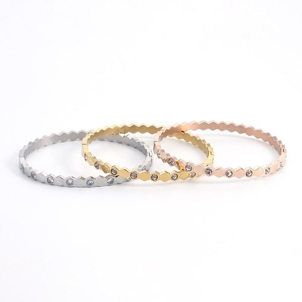 bangle bracelet female honeycomb hexagonal shape diamondshaped glossy titanium steel simple cold wind bracelet, Black
bangle bracelet female honeycomb hexagonal shape diamondshaped glossy titanium steel simple cold wind bracelet, Black