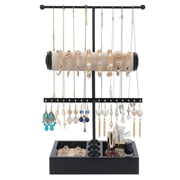 boxes jewelry organizer stand 3 tier hanging jewelry organizer for earring necklace bracelet holder jewelry perfume organizers, Black;white
boxes jewelry organizer stand 3 tier hanging jewelry organizer for earring necklace bracelet holder jewelry perfume organizers, Black;white