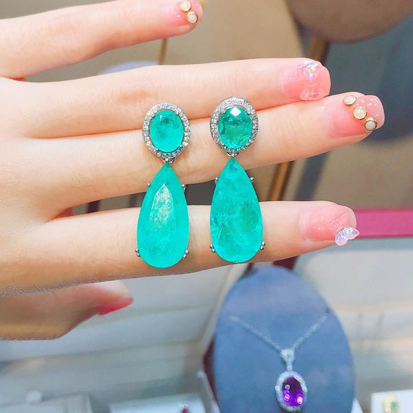 knot ruzzallati 2022 new wedding drop earrings for women paraiba tourmaline emerald big dangler long earrings silver color jewelry
knot ruzzallati 2022 new wedding drop earrings for women paraiba tourmaline emerald big dangler long earrings silver color jewelry
