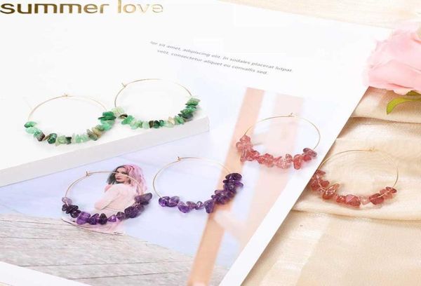 handmade colorful natural stone circle earrings for women bohemian crystal stone drop earings fashion jewelry wedding bridal whole9020651, Golden;silver
handmade colorful natural stone circle earrings for women bohemian crystal stone drop earings fashion jewelry wedding bridal whole9020651, Golden;silver