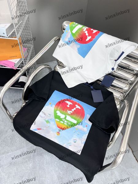 xinxinbuy men designer tee t shirt 23ss air balloon letter print pattern short sleeve cotton women black white blue purple s-2xl, Black;brown
xinxinbuy men designer tee t shirt 23ss air balloon letter print pattern short sleeve cotton women black white blue purple s-2xl, Black;brown