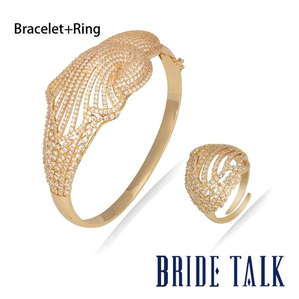 bangle bridetalk brand twisted line cubic zirconia micro paved women jewelry bracelet and ring sets suitable for wedding party, Black
bangle bridetalk brand twisted line cubic zirconia micro paved women jewelry bracelet and ring sets suitable for wedding party, Black