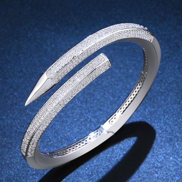 bangle zlxgirl luxury brand micro pave setting bangle jewelry classic nail shape copper wedding bridal bracelet bangle bags, Black
bangle zlxgirl luxury brand micro pave setting bangle jewelry classic nail shape copper wedding bridal bracelet bangle bags, Black