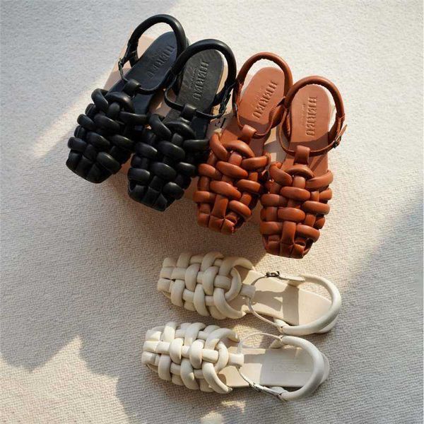 summer niche hereu sheepskin woven bib roman sandals for women with buckle square head hole flat bottom mary jane shoes, Black
summer niche hereu sheepskin woven bib roman sandals for women with buckle square head hole flat bottom mary jane shoes, Black
