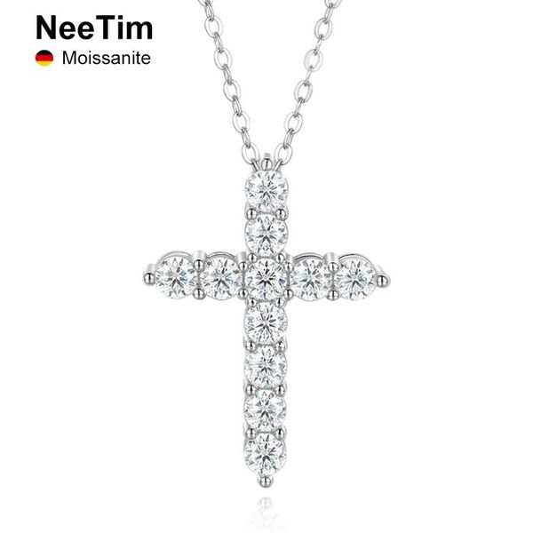 necklaces neetim 100% real moissanite cross pendant necklace for women 925 sterling silver 3mm diamond necklaces chain fine jewelry gift
necklaces neetim 100% real moissanite cross pendant necklace for women 925 sterling silver 3mm diamond necklaces chain fine jewelry gift