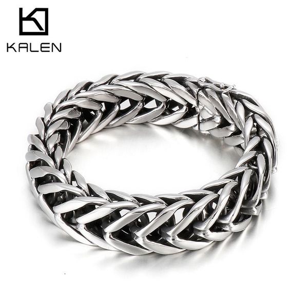 bangle kalen 17mm personality men's polished 316l stainless steel shiny bracelet jewelry, Black
bangle kalen 17mm personality men's polished 316l stainless steel shiny bracelet jewelry, Black