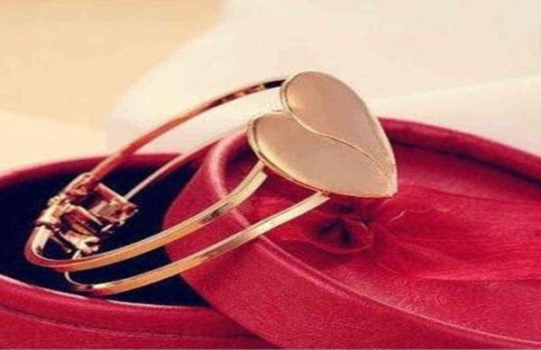 women fashion jewelry frosted glossy doublesided heart open type bangle gold color circlet girls elegant wristband bracelet8864077, Black
women fashion jewelry frosted glossy doublesided heart open type bangle gold color circlet girls elegant wristband bracelet8864077, Black