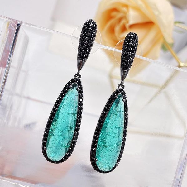 knot bilincolor luxury vintage dark green cubic zirconia drop earring for women wedding dinner party, Silver
knot bilincolor luxury vintage dark green cubic zirconia drop earring for women wedding dinner party, Silver