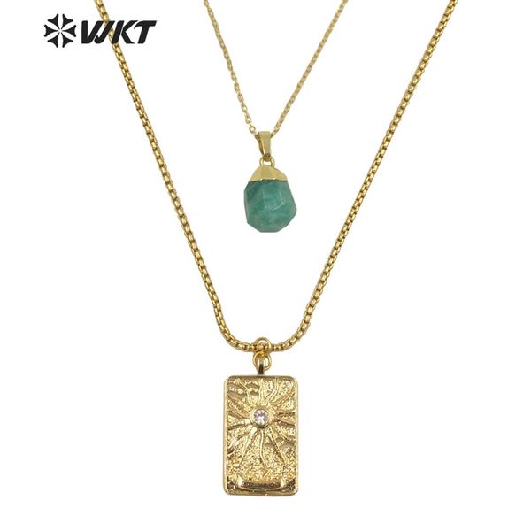 necklaces wtn1280 wkt unique design double layer chocker chain necklace gold electroplated square medal coin stone necklace, Silver
necklaces wtn1280 wkt unique design double layer chocker chain necklace gold electroplated square medal coin stone necklace, Silver