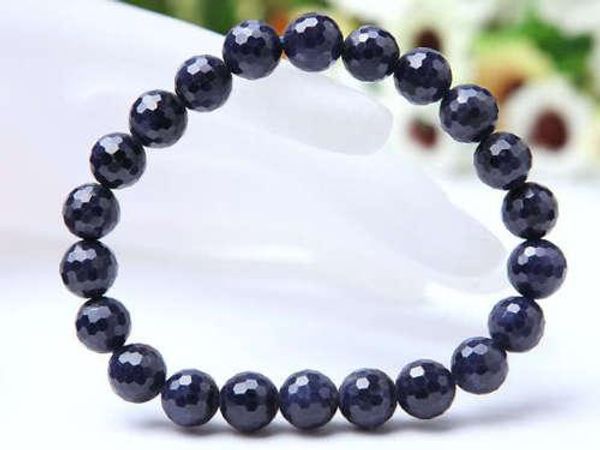 bangle genuine natural blue sapphire faceted gemstone 7mm 8mm 9mm for women man bracelet stretch faceted round beads bracelet aaaaa, Black
bangle genuine natural blue sapphire faceted gemstone 7mm 8mm 9mm for women man bracelet stretch faceted round beads bracelet aaaaa, Black
