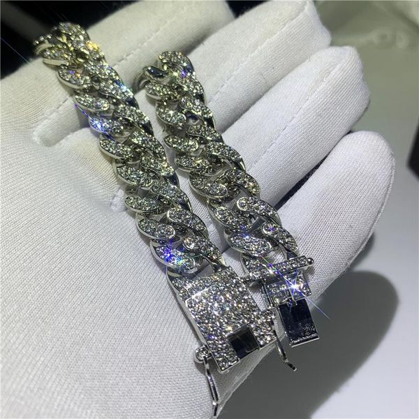 bangle 12mm men's chunky iced out crystal miami cuban link bracelet bling hip hop jewelry gold silver cz cuban chain bracelet1820cm, Black
bangle 12mm men's chunky iced out crystal miami cuban link bracelet bling hip hop jewelry gold silver cz cuban chain bracelet1820cm, Black