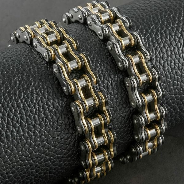 bangle 17mm motorcycle chain man bracelet in stainless steel men's hand bracelets for friends bikers jewellery rock and roll, Black
bangle 17mm motorcycle chain man bracelet in stainless steel men's hand bracelets for friends bikers jewellery rock and roll, Black