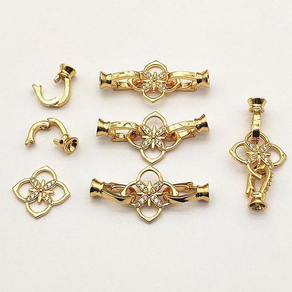 polish new arrival 34x16mm 30sets plating real gold cubic zirconia clasps hooks connectors for handmade bracelet parts diy accessories, Blue
polish new arrival 34x16mm 30sets plating real gold cubic zirconia clasps hooks connectors for handmade bracelet parts diy accessories, Blue