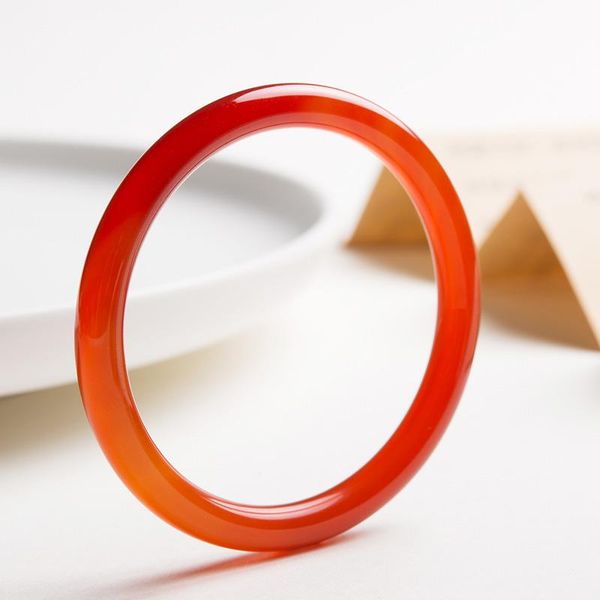 bangle natural red chalcedony hand carved thin round bracelet fashion boutique jewelry trend women's red agate bracelet, Black
bangle natural red chalcedony hand carved thin round bracelet fashion boutique jewelry trend women's red agate bracelet, Black