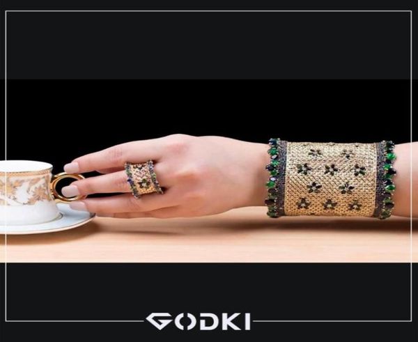 bangle godki luxury hollow lace 4pcs bracelet ring earring set for women wedding bridal zircon africandubai jewelry3641450, Black
bangle godki luxury hollow lace 4pcs bracelet ring earring set for women wedding bridal zircon africandubai jewelry3641450, Black