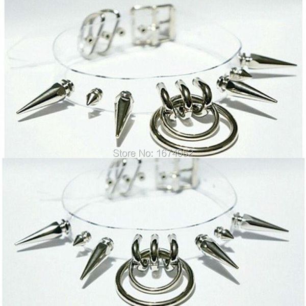 necklaces handmade 100% harajuku lolita punk fetish gothic long spikes choker hanging double o round clear collar transparent necklace, Silver
necklaces handmade 100% harajuku lolita punk fetish gothic long spikes choker hanging double o round clear collar transparent necklace, Silver