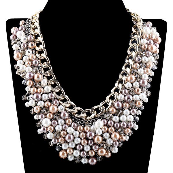 necklaces hahatoto new fashion statement beaded necklace by handmade gold plated chains and imitation pearls necklaces choker jewelry, Silver
necklaces hahatoto new fashion statement beaded necklace by handmade gold plated chains and imitation pearls necklaces choker jewelry, Silver