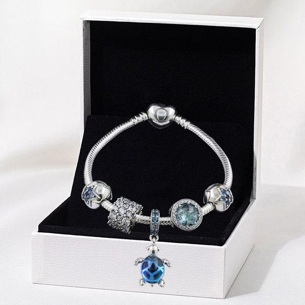 bangle finished complete 925 sterling silver bracelet with charms for women fit european pandora charm beads jewelryblue sea turtle, Black
bangle finished complete 925 sterling silver bracelet with charms for women fit european pandora charm beads jewelryblue sea turtle, Black