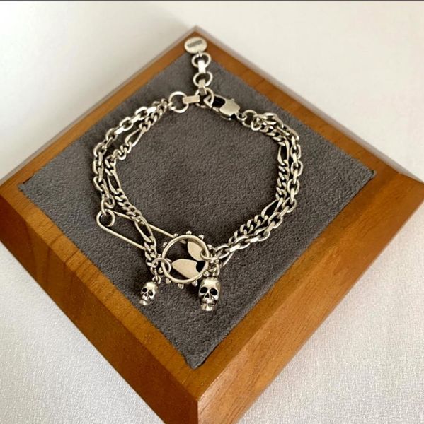 mq bracelet hiphop rock thick chain charm punk stud bracelet in antique black skull pendant bangle men women couple gold bracelets designer, Golden;silver
mq bracelet hiphop rock thick chain charm punk stud bracelet in antique black skull pendant bangle men women couple gold bracelets designer, Golden;silver