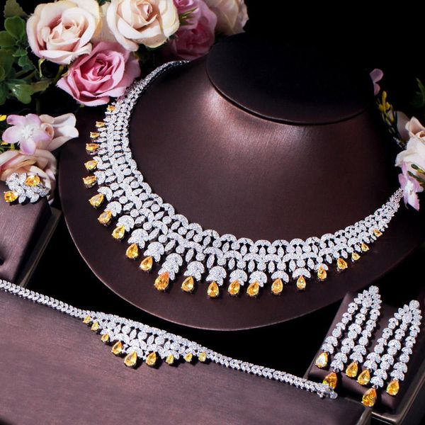 necklace cwwzircons 4pcs dubai cubic zirconia tassel drop big chunky wedding bridal necklace luxury jewelry sets for brides party t638, Silver
necklace cwwzircons 4pcs dubai cubic zirconia tassel drop big chunky wedding bridal necklace luxury jewelry sets for brides party t638, Silver