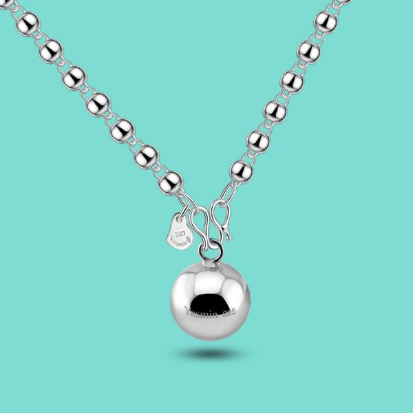 necklaces 925 sterling silver necklace ethnic the bell pendant 5mm thick beads necklace women's silver jewelry more size choose gift
necklaces 925 sterling silver necklace ethnic the bell pendant 5mm thick beads necklace women's silver jewelry more size choose gift