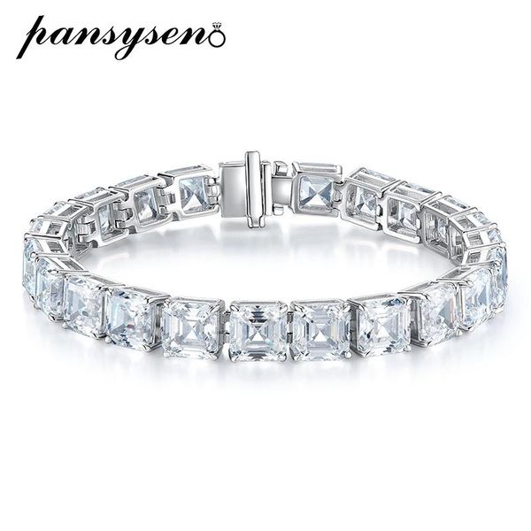 bangle pansysen 100% 925 sterling silver 7mm asscher cut simulated moissanite diamond charm bracelets for women fine jewelry wholesale, Black
bangle pansysen 100% 925 sterling silver 7mm asscher cut simulated moissanite diamond charm bracelets for women fine jewelry wholesale, Black