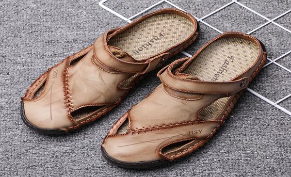 classic men sandals summer genuine leather male beach sandals soft comfortable male slides outdoor slippers slipon man sandals2716331, Black
classic men sandals summer genuine leather male beach sandals soft comfortable male slides outdoor slippers slipon man sandals2716331, Black