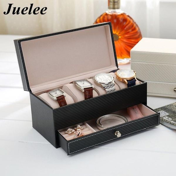 boxes juelee 4 grids luxury leather jewelry box makeup casket watch drawer storage box business storage container, Black;white
boxes juelee 4 grids luxury leather jewelry box makeup casket watch drawer storage box business storage container, Black;white