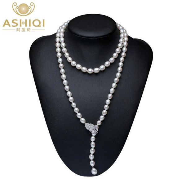 necklaces ashiqi 90cm cultured natural freshwater pearl necklace 925 silver long sweater chain fashion collocation jewellery women gift
necklaces ashiqi 90cm cultured natural freshwater pearl necklace 925 silver long sweater chain fashion collocation jewellery women gift