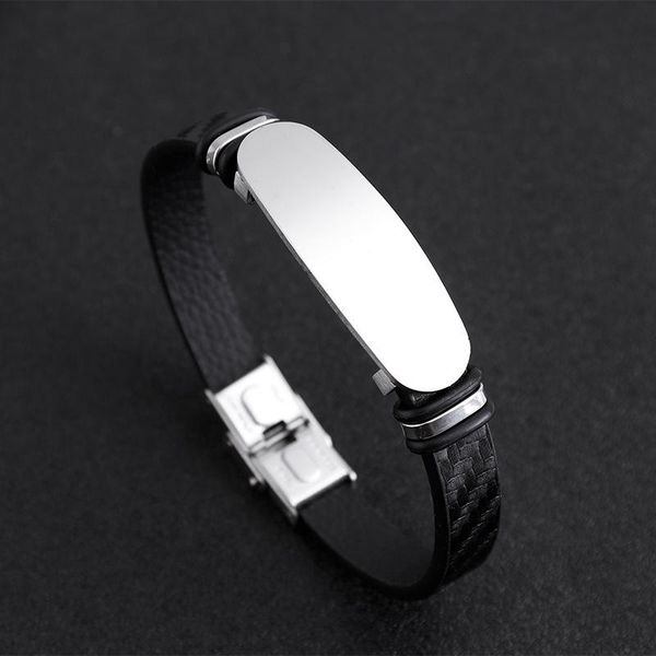 bangle men's leather bracelet blank for engrave metal leather bracelet bangles with stainless steel plate wholesale 10pcs, Black
bangle men's leather bracelet blank for engrave metal leather bracelet bangles with stainless steel plate wholesale 10pcs, Black