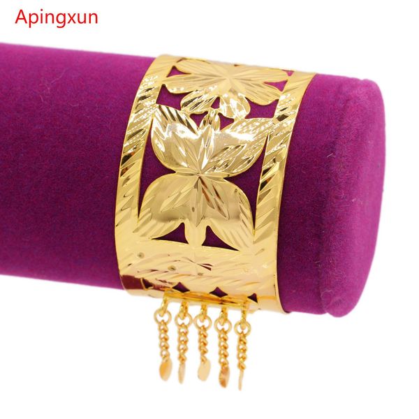 bangle apingxun butterfly flower new rose gold color dubai ethiopian tassels cuff bangle for women girls african bracelet jewelry gifts, Black
bangle apingxun butterfly flower new rose gold color dubai ethiopian tassels cuff bangle for women girls african bracelet jewelry gifts, Black