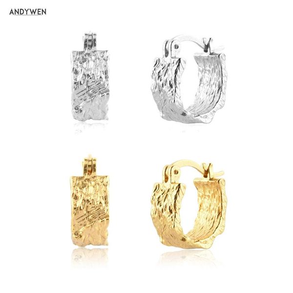 huggie andywen 925 sterling silver gold irregular hoops piercing pendiente huggies circle luxury jewelry round jewels for women, Golden;silver
huggie andywen 925 sterling silver gold irregular hoops piercing pendiente huggies circle luxury jewelry round jewels for women, Golden;silver