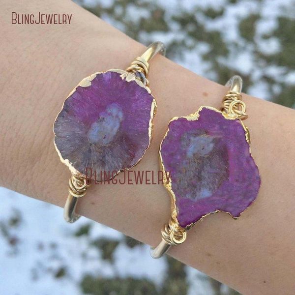 bangle bm11253 pink geode bracelet pink agates geode cuff bracelet bangle boho bohemian cuff, Black
bangle bm11253 pink geode bracelet pink agates geode cuff bracelet bangle boho bohemian cuff, Black