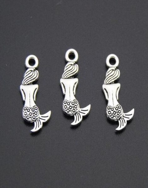 200pcslot ancient silver mermaid alloy charms pendants for diy jewelry making findings 20x9mm7544199, Bronze;silver 
200pcslot ancient silver mermaid alloy charms pendants for diy jewelry making findings 20x9mm7544199, Bronze;silver