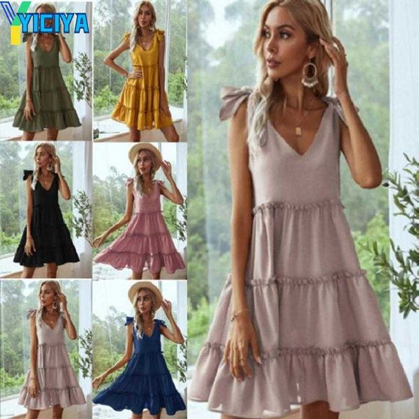 yiciya casual dresses summer women's bow tie suspender dress elegant breathable a-line skirts for women v neck beach, Black;gray
yiciya casual dresses summer women's bow tie suspender dress elegant breathable a-line skirts for women v neck beach, Black;gray