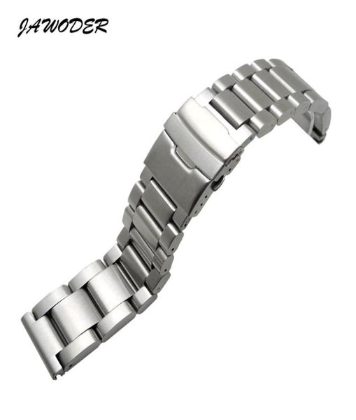 jawoder watchband 20 22 24 26mm men thick pure solid stainless steel brushed watch band strap deployment buckle bracelets5405943, Black;brown
jawoder watchband 20 22 24 26mm men thick pure solid stainless steel brushed watch band strap deployment buckle bracelets5405943, Black;brown