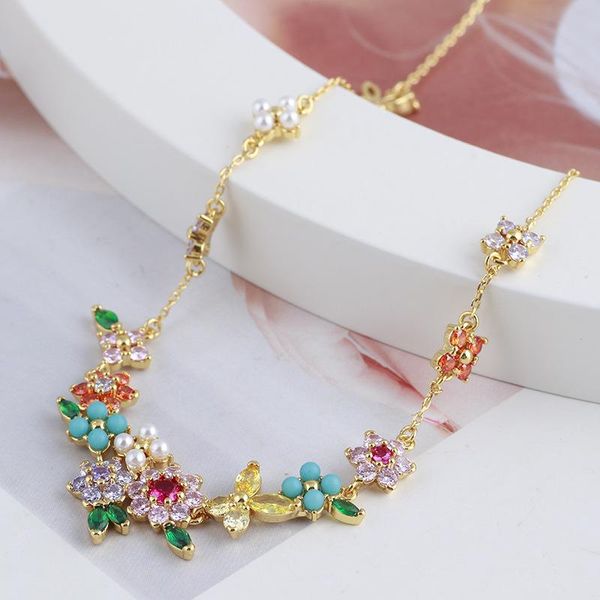 necklaces european and american jewelry colorful and colorful mori butterfly pearl flower sweet necklace female, Silver
necklaces european and american jewelry colorful and colorful mori butterfly pearl flower sweet necklace female, Silver